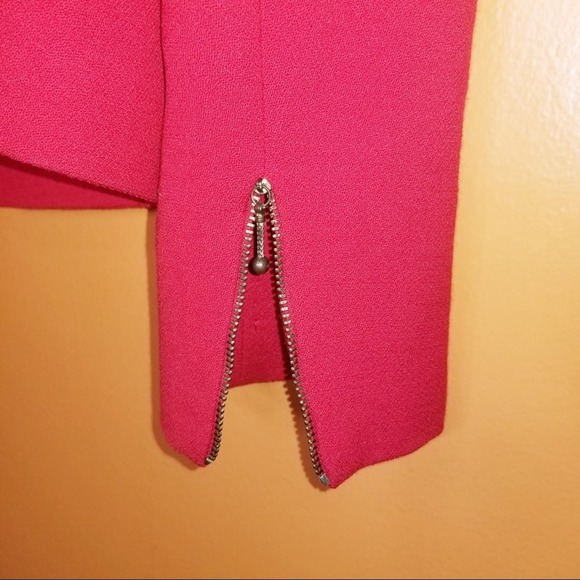 Vintage Red Street Jacket by M Daquin Paris Coat Size 36 - Picture 6 of 8